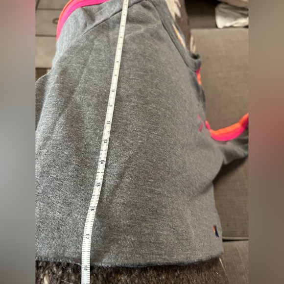 Aviator Nation Gray Sweater with Rainbow Stripes/ Size S - Picture 7 of 8